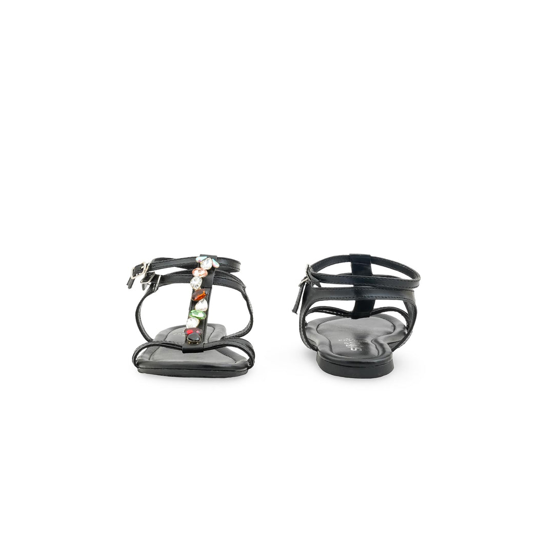 Black Formal Sandal For Ladies FR5494