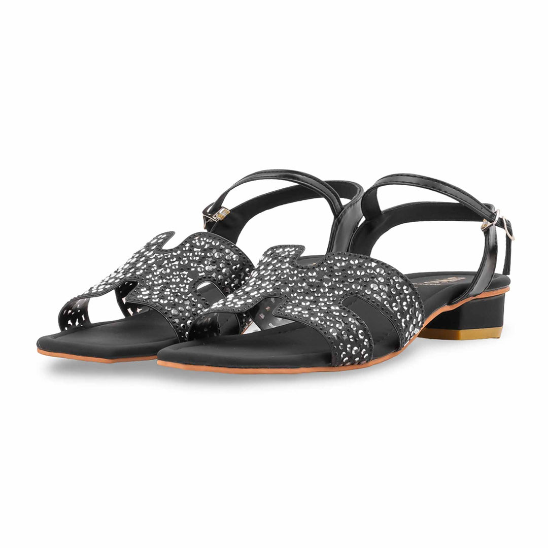 Black Formal Sandal For Women FR5498