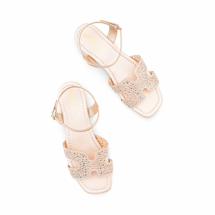 Golden Formal Sandal For Ladies FR5498