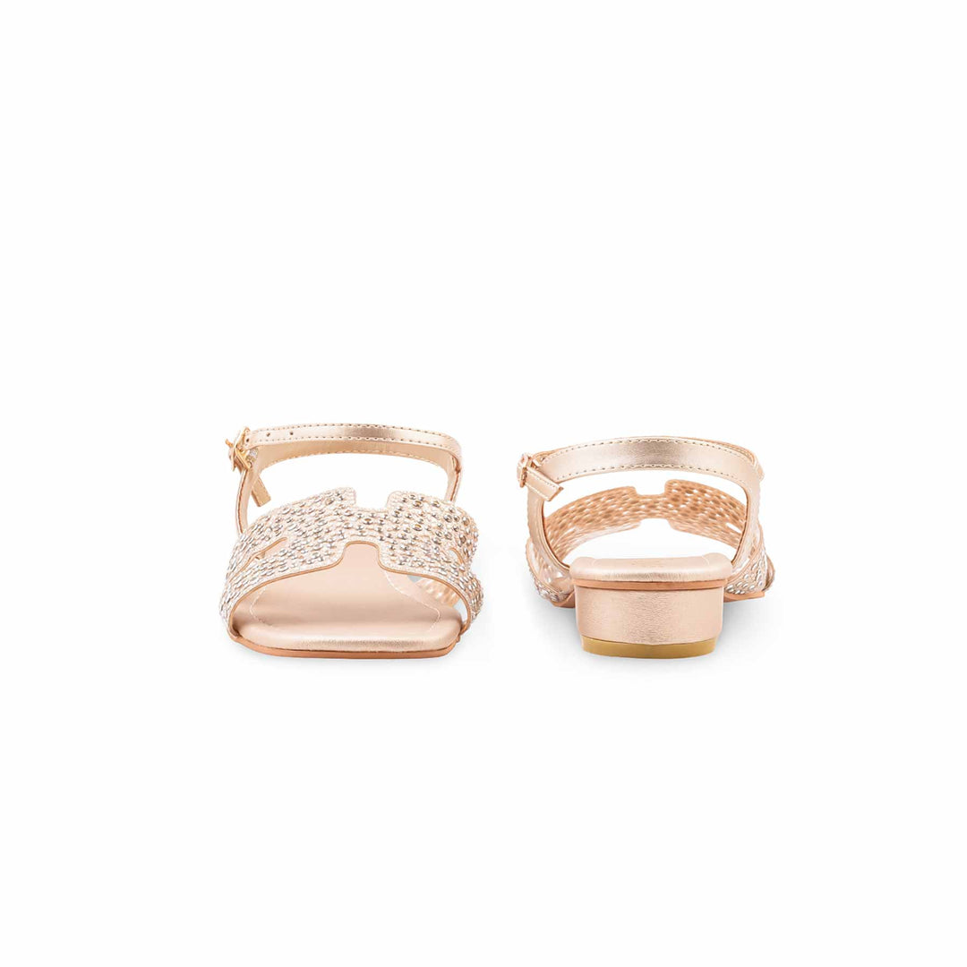 Golden Formal Sandal For Ladies FR5498