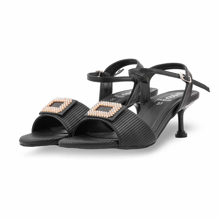 Black Formal Sandal For Women FR5500