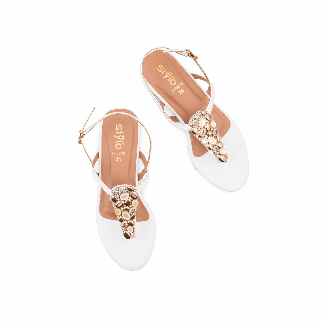 White Formal Sandal For Women FR5503