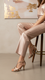 Golden Formal Sandal For Women FR5509