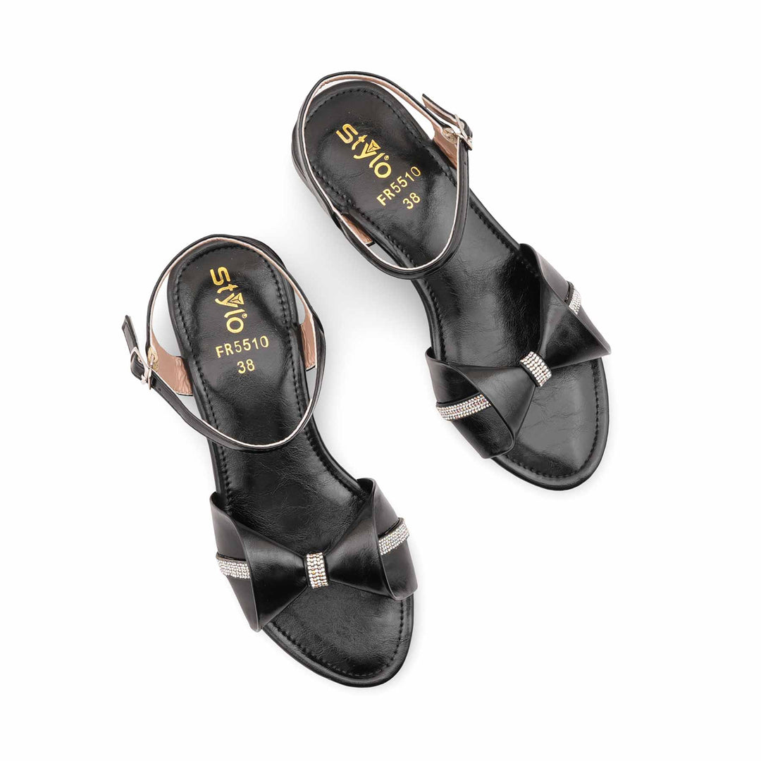 Black Formal Sandal For Women FR5510
