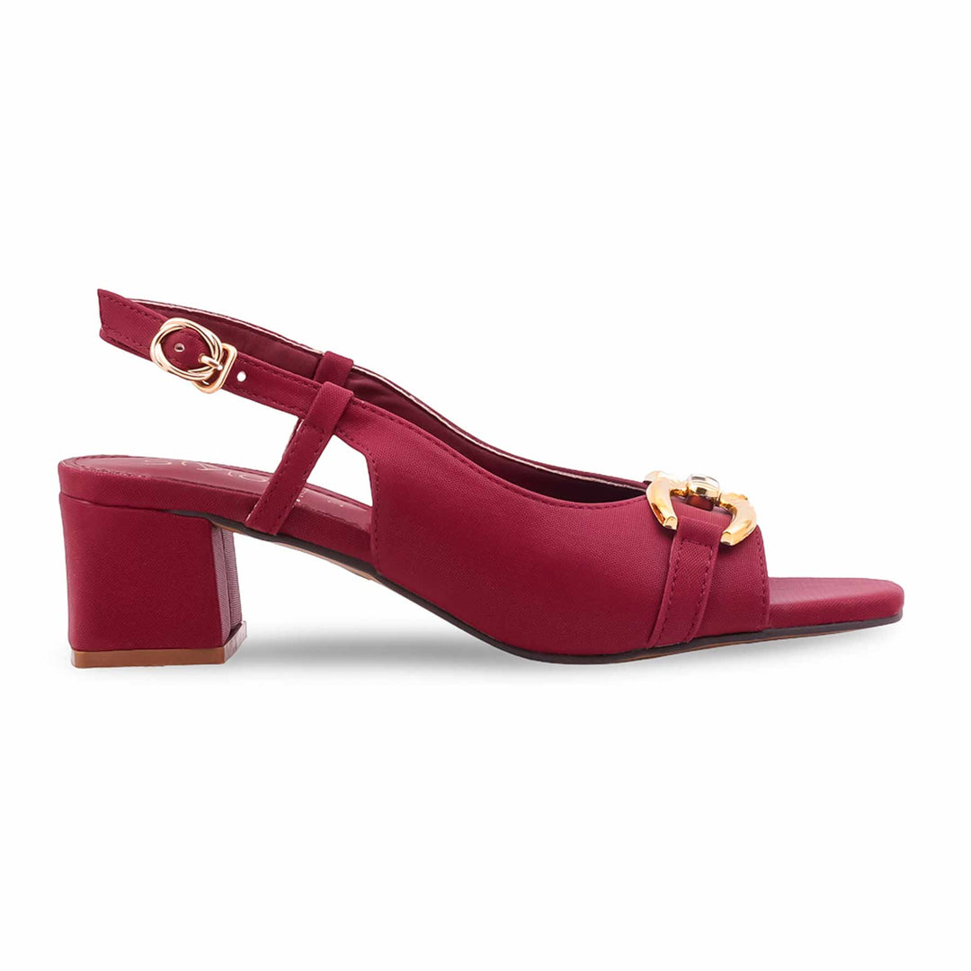 Maroon Formal Women Sandal