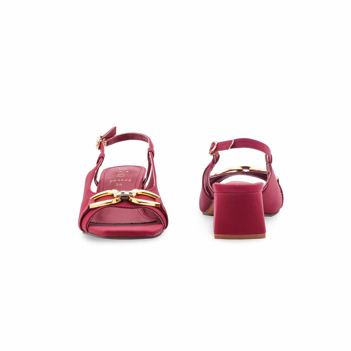 Maroon Formal Women Sandal