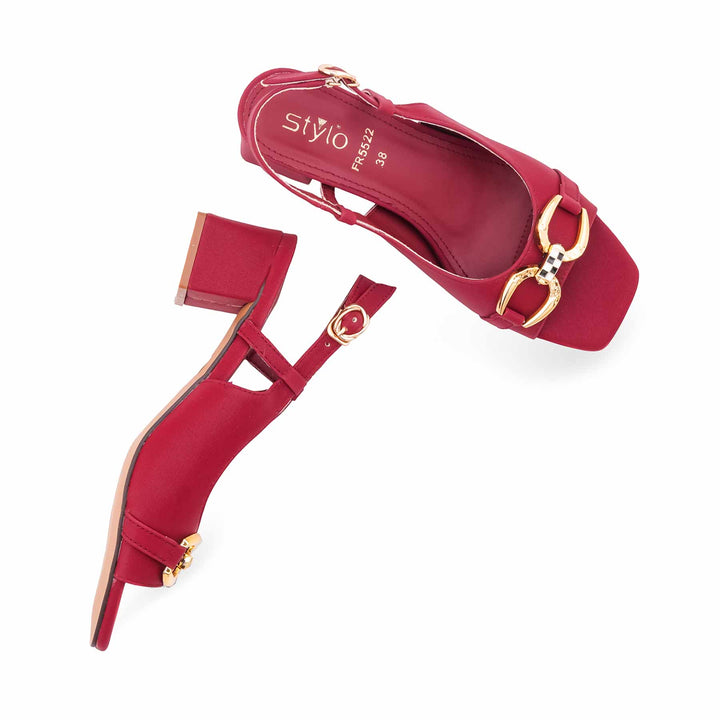 Maroon Formal Women Sandal