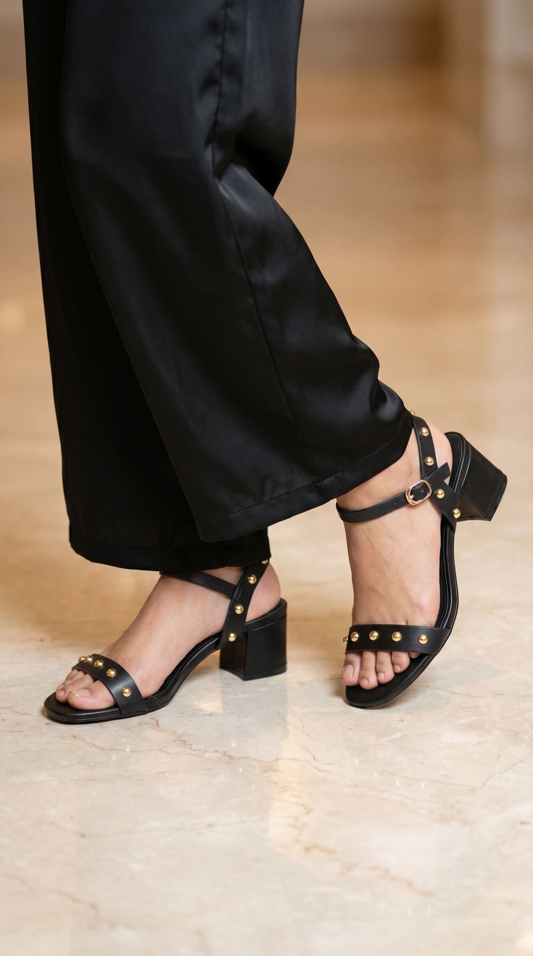 Black Formal Sandal For Women FR5523