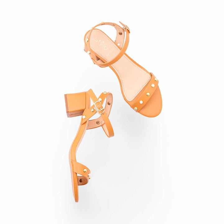 Mustard Formal Sandal For Women FR5523