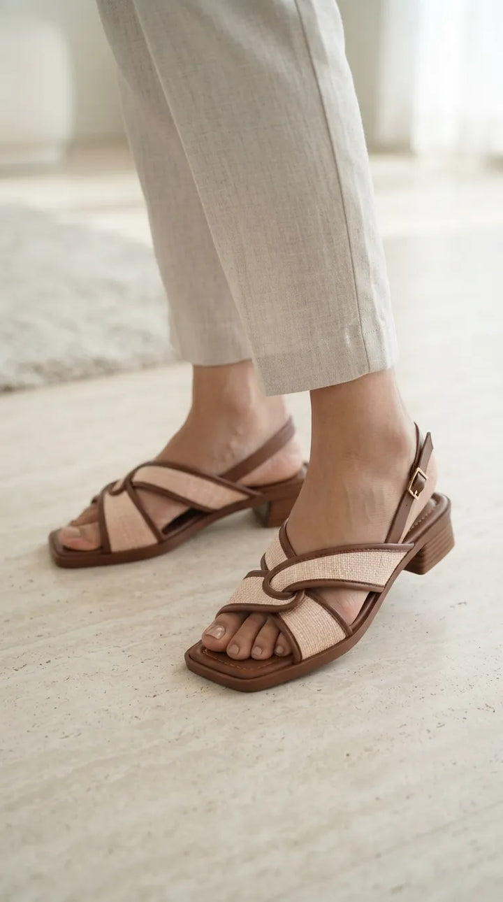 Mustard Formal Sandal For Women FR5527