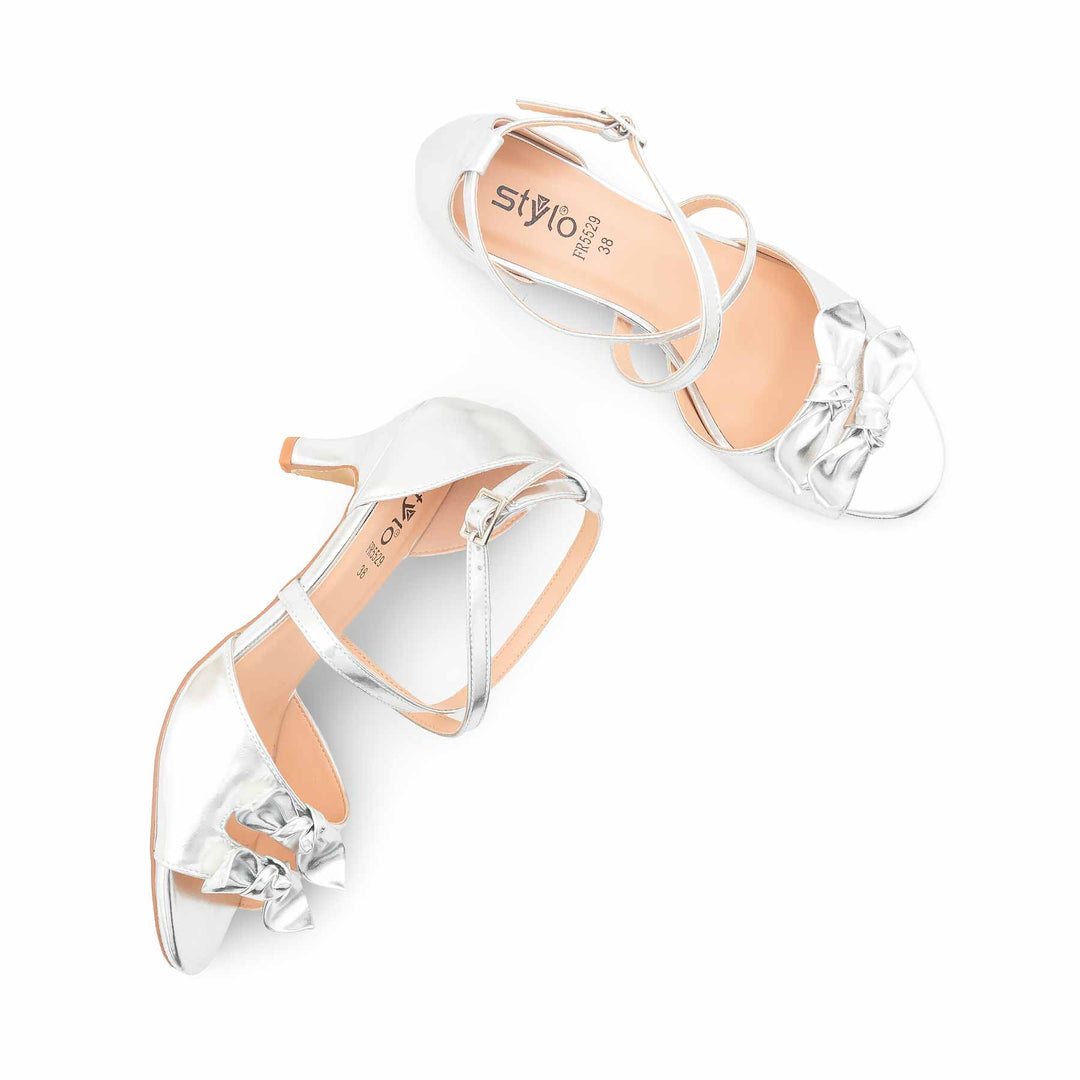 Silver Formal Sandal For Women FR5529