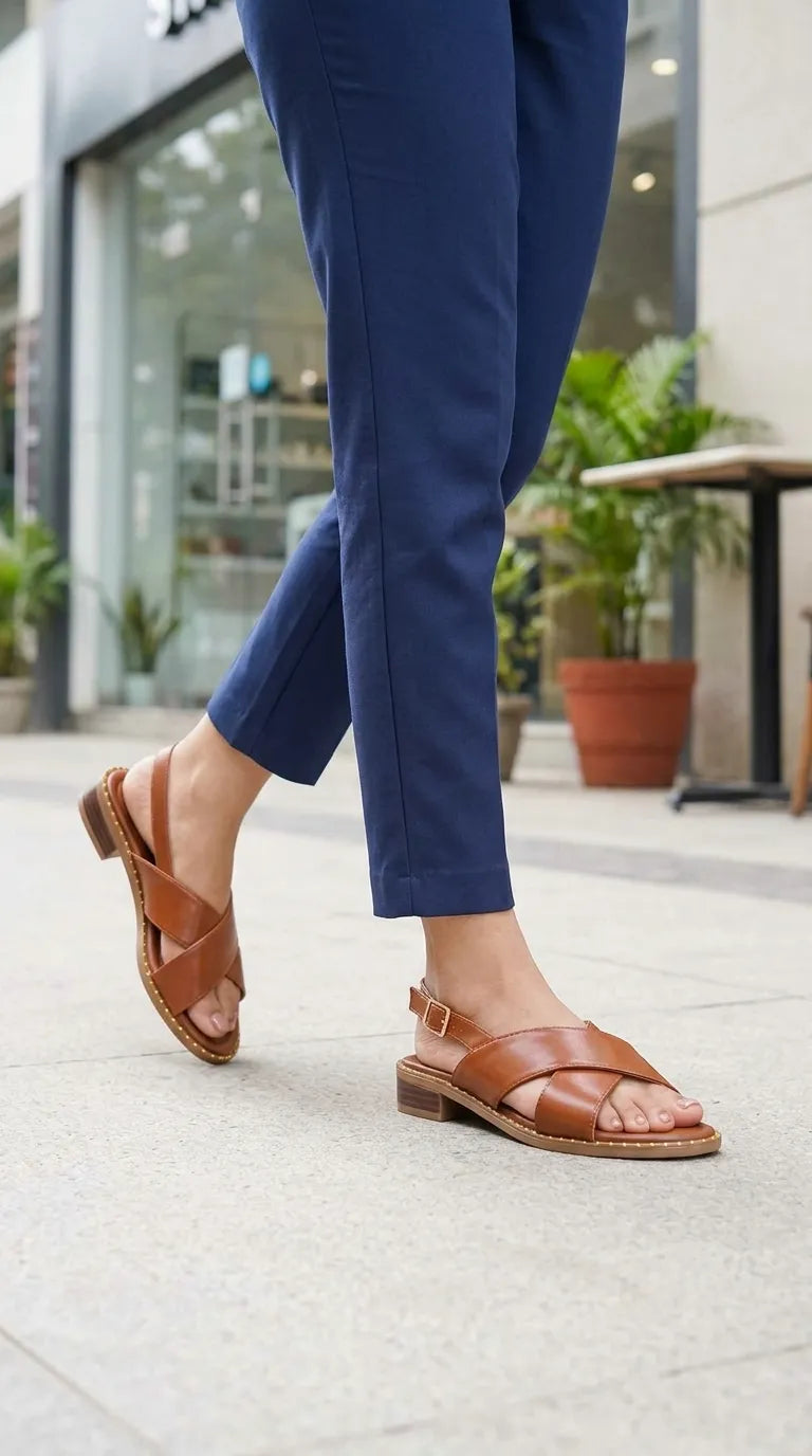 Tan Formal Sandal For Women FR5536