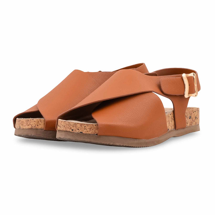 Tan Formal Sandal For Women FR5554