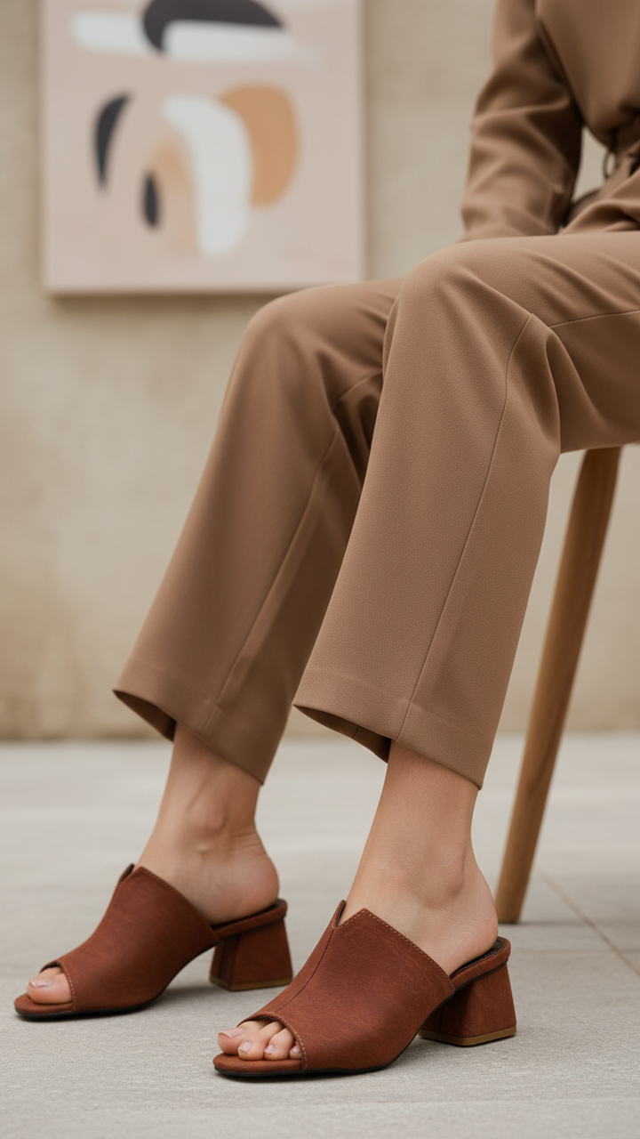 Coffee Formal Slipper FR8272