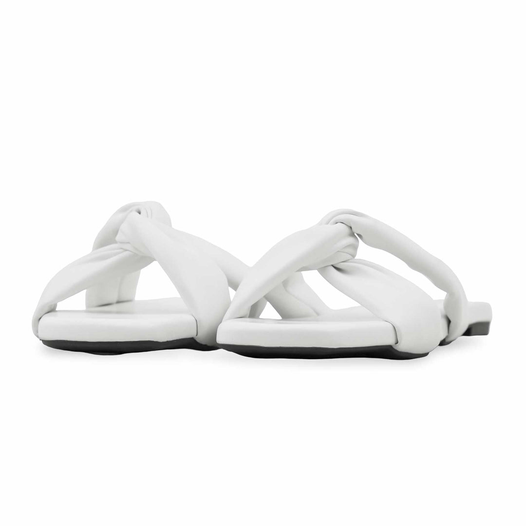 White Formal Slipper For Women FR8292