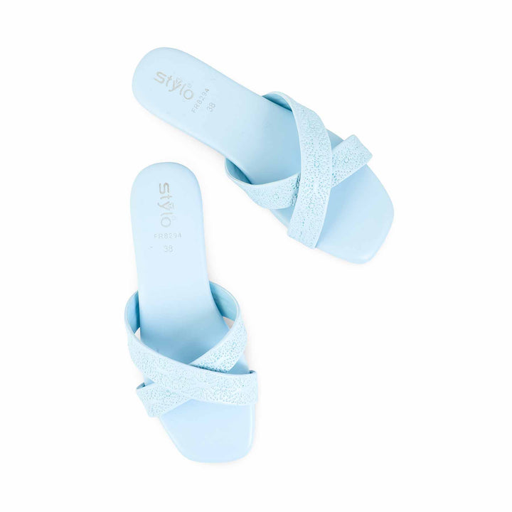 Sky Blue Formal Slipper FR8294