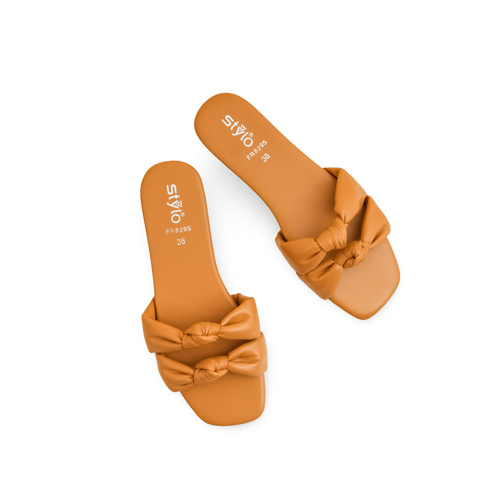 Brown Formal Slipper For Women FR8295