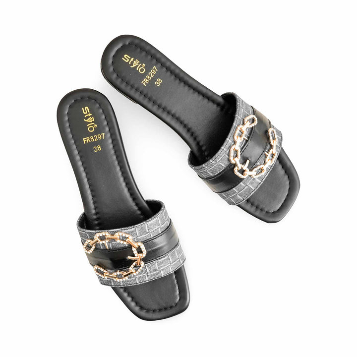 Black Formal Slipper FR8297