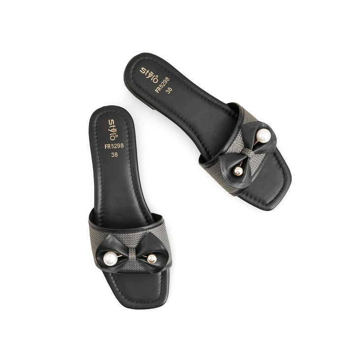 Black Formal Slipper FR8298