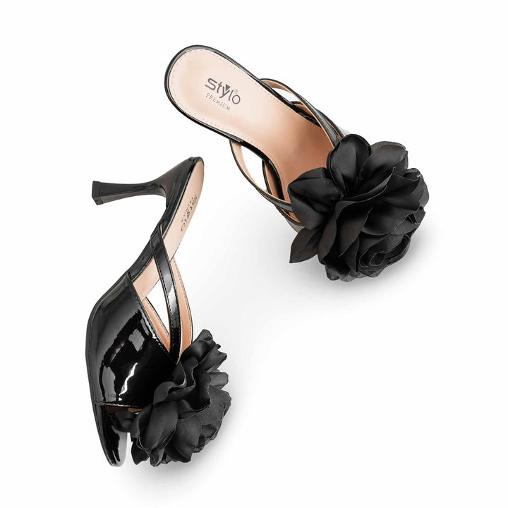 Black Formal Slipper For Women FR8299