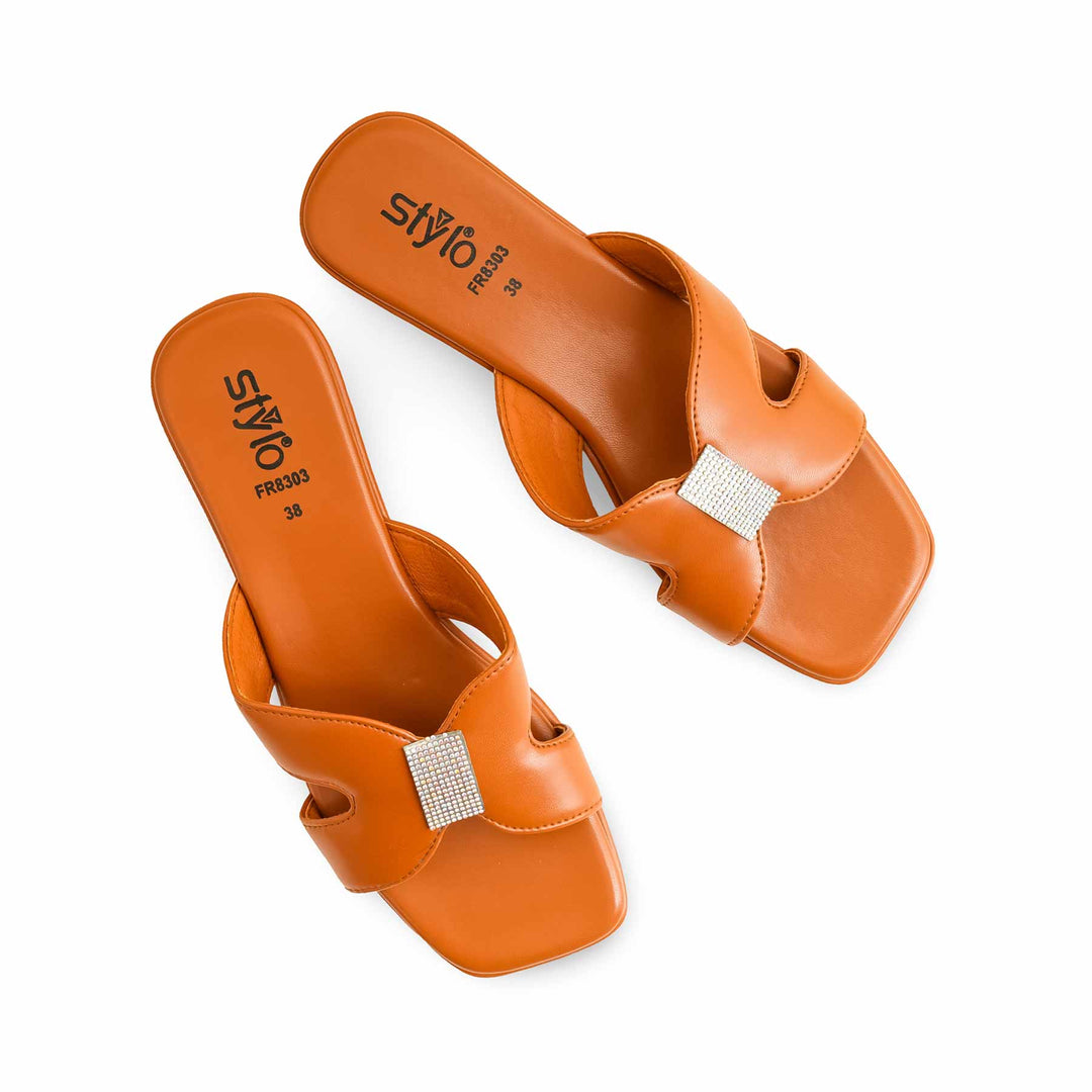 Mustard Formal Slipper For Women FR8303