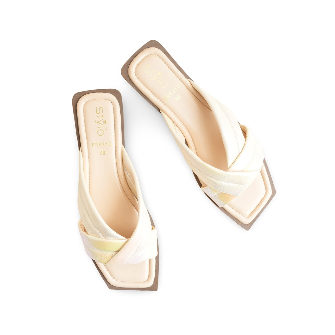 Cream Formal Slipper FR8313