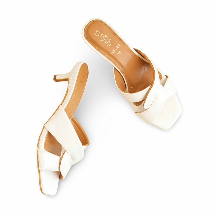 Cream Formal Slipper For Women FR8321