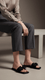Black Formal Slipper For Ladies FR8322