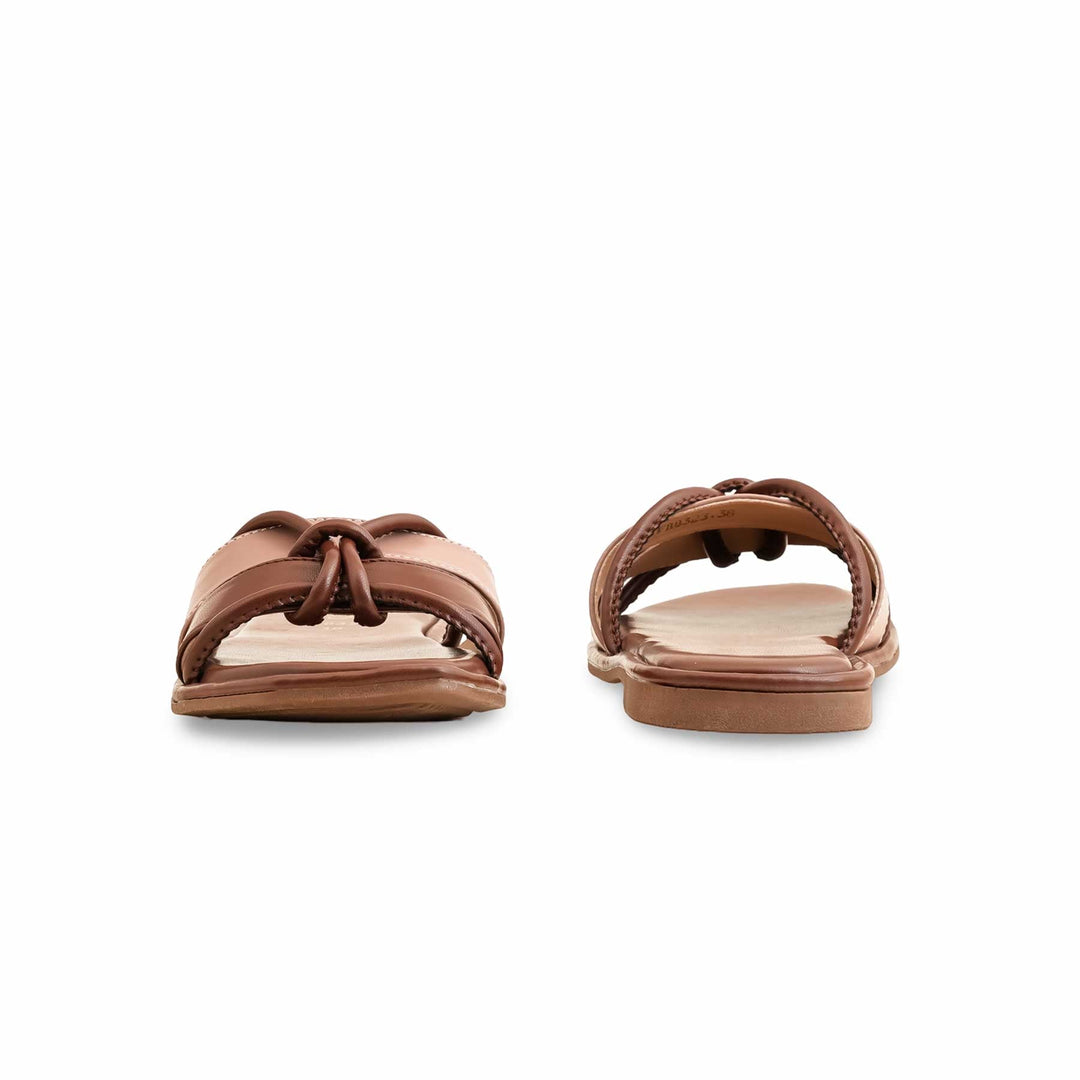 Brown Formal Slipper For Ladies FR8323