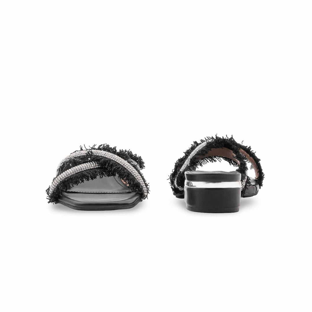 Black Formal Slipper For Women FR8324