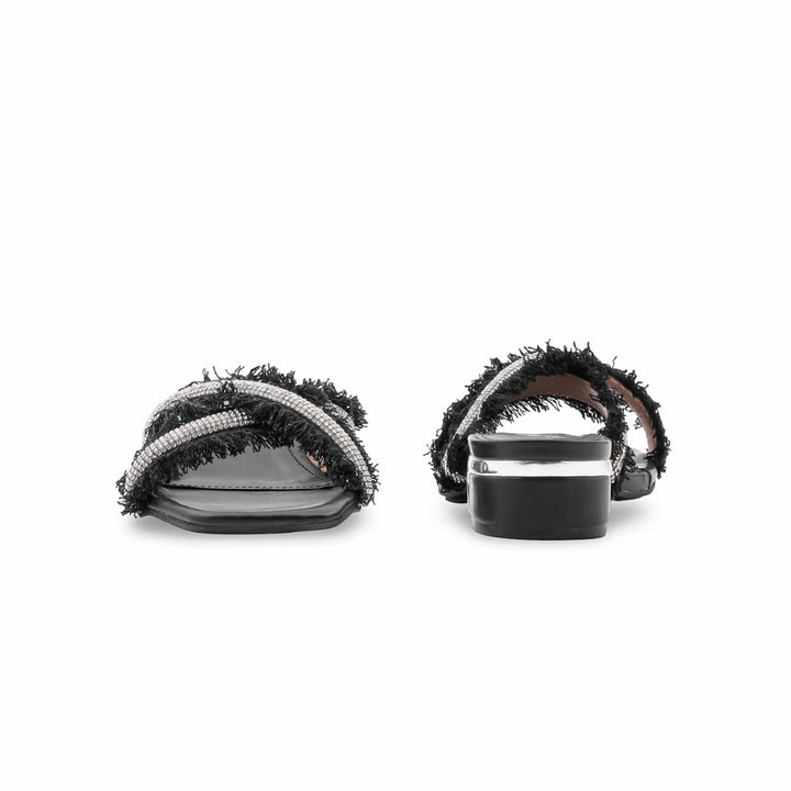 Black Formal Slipper For Women FR8324