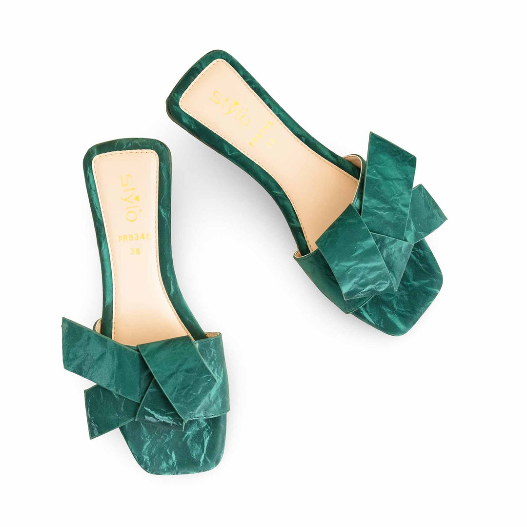 Green Formal Slipper For Women FR8345