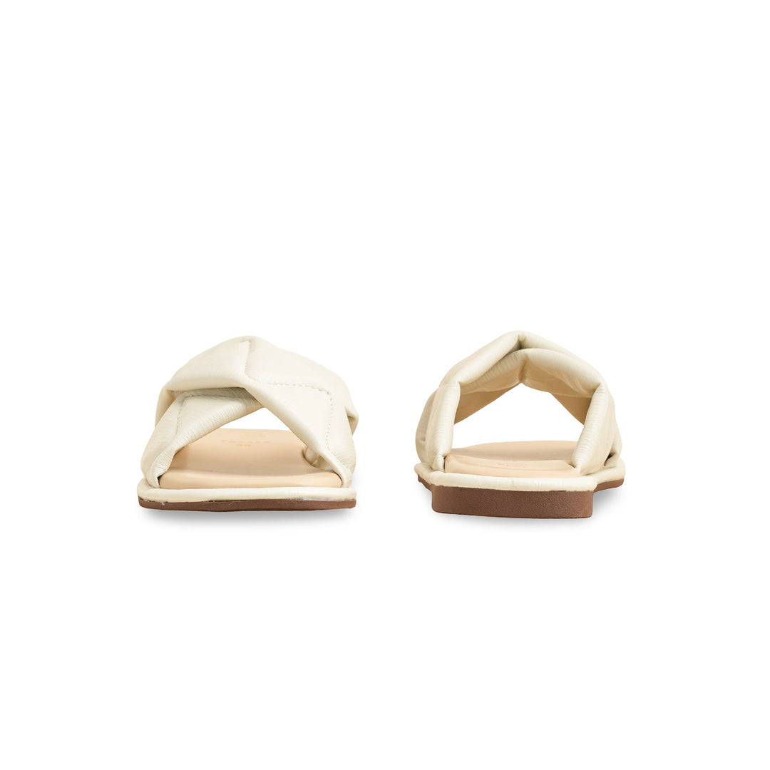Cream Formal Slipper FR8352