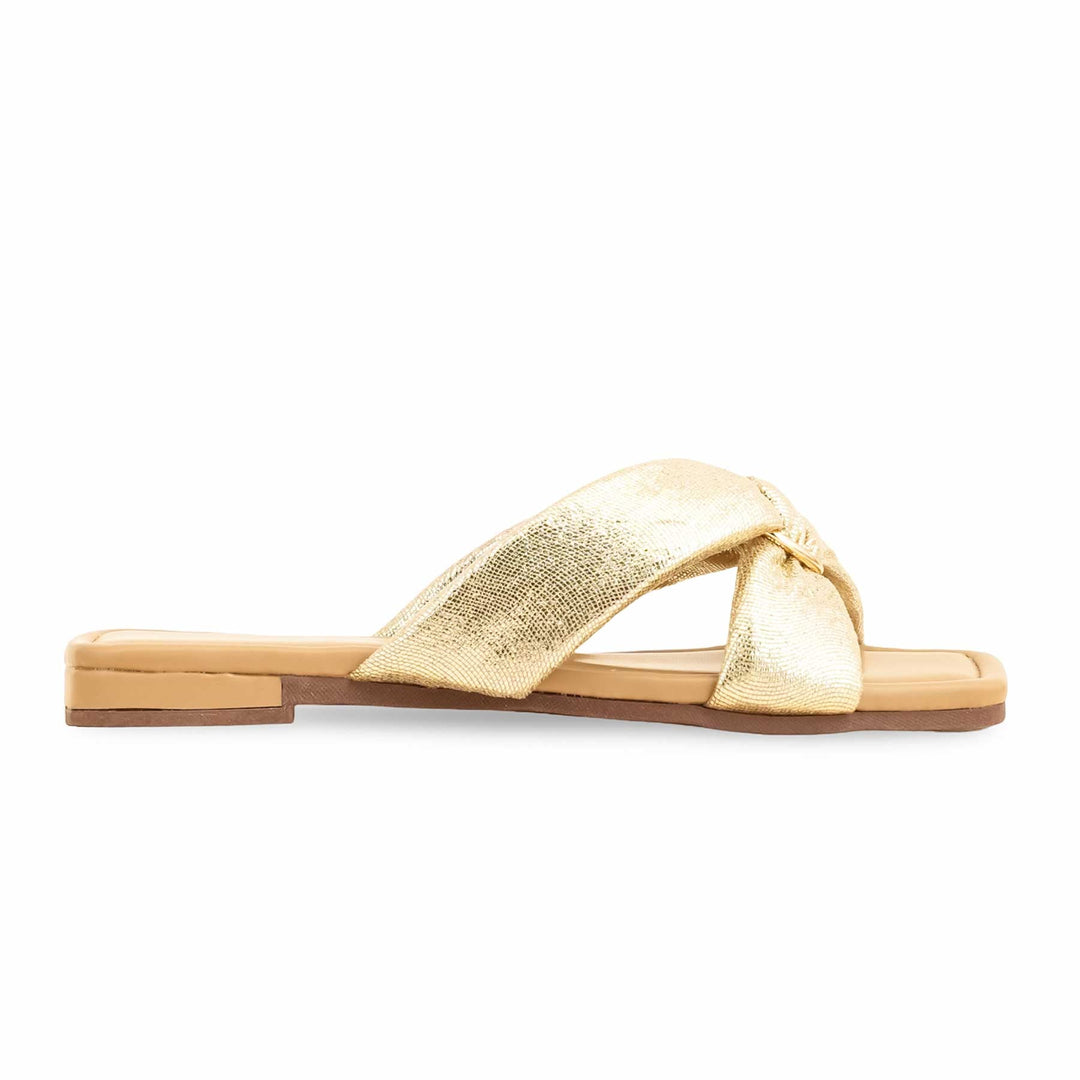 Golden Formal Slipper For Women FR8354