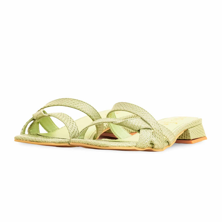 Green Formal Slipper For Ladies FR8375