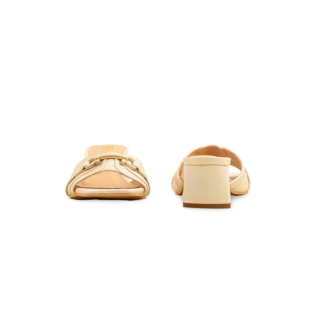Cream Formal Slipper FR8379