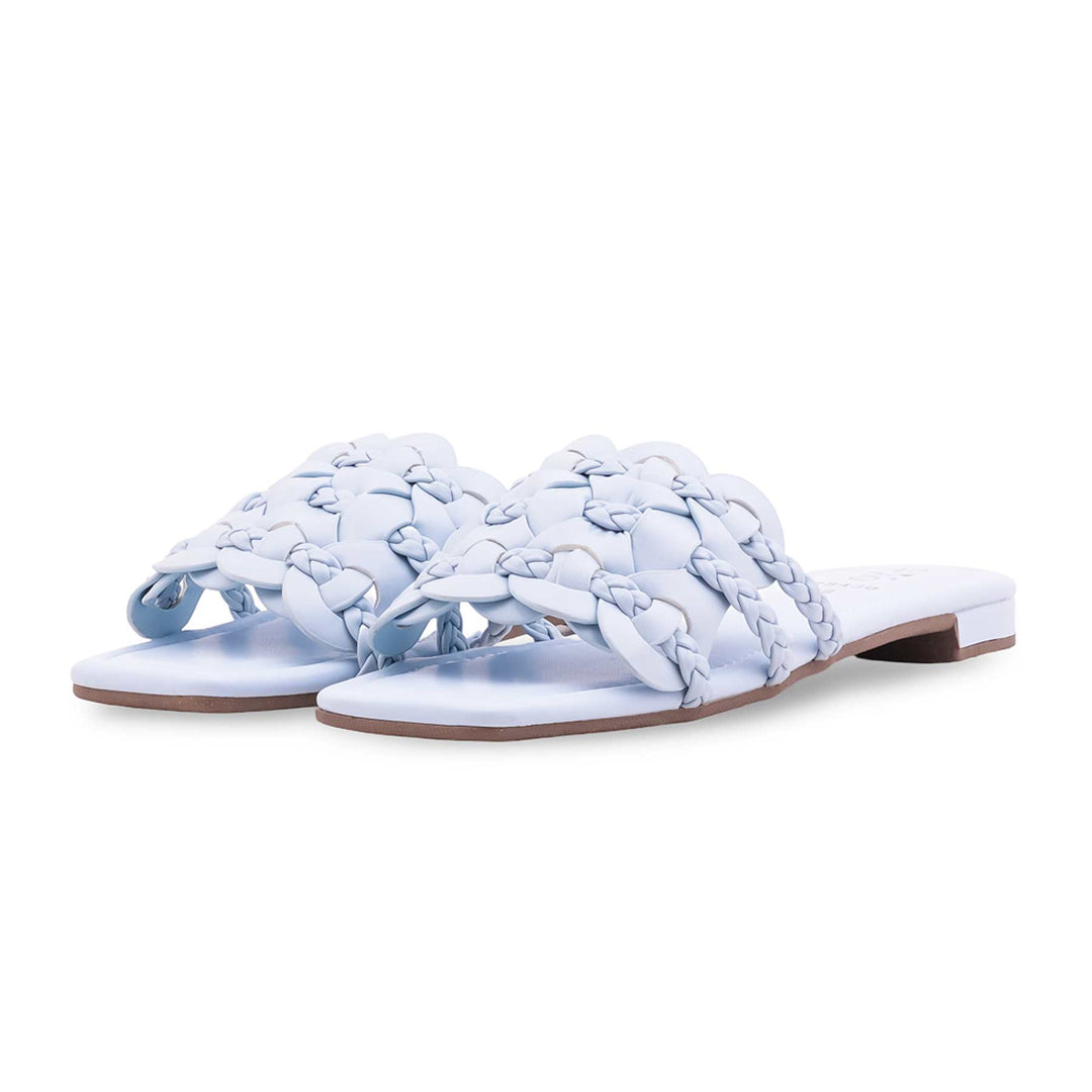 Sky Blue Formal Slipper For Ladies FR8430