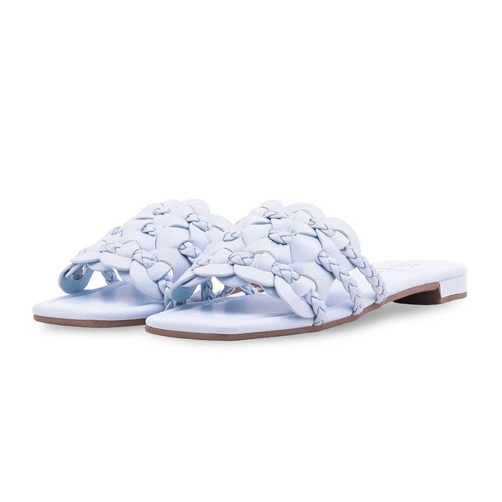 Sky Blue Formal Slipper For Ladies FR8430
