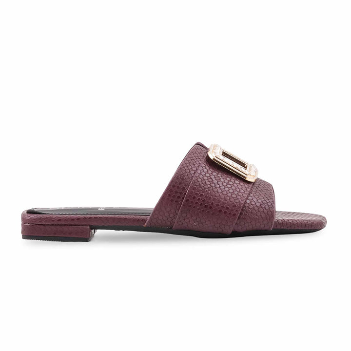 Maroon Formal Slipper For Ladies FR8435
