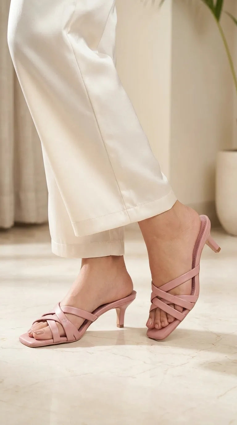 Pink Formal Slipper For Women FR8437