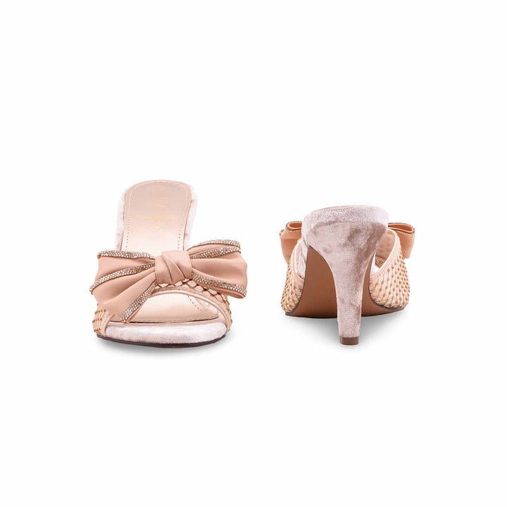 Beige Formal Slipper For Ladies FR8438