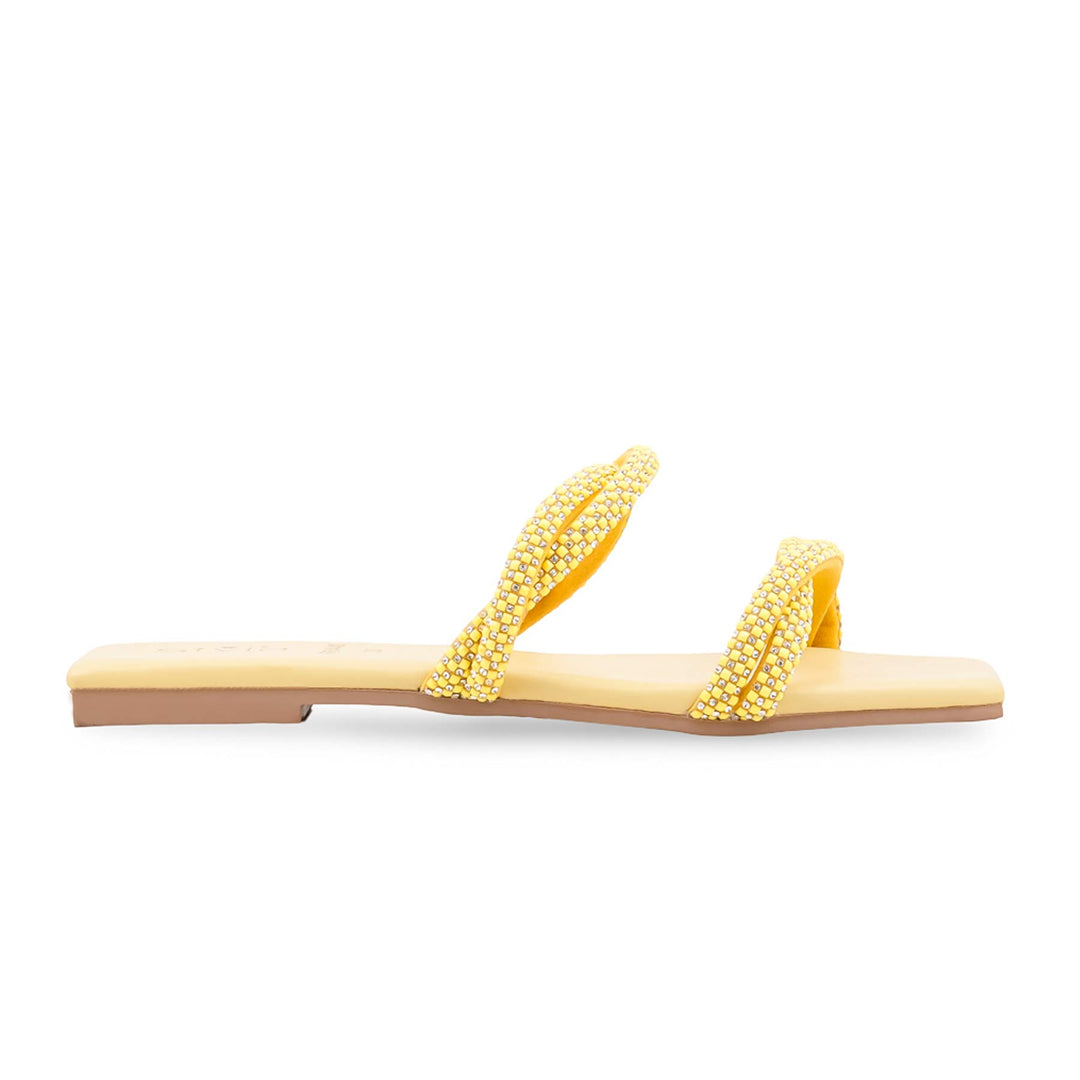 Yellow Formal Slipper For Women FR8440