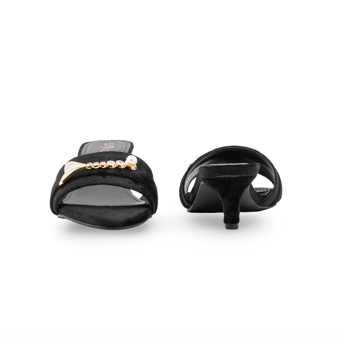 Black Formal Slipper For Women FR8442