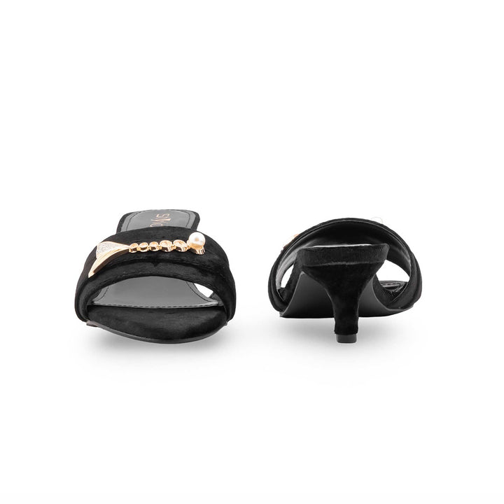 Black Formal Slipper For Women FR8442