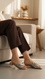 Golden Formal Slipper For Ladies FR8445