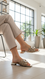 Peach Formal Slipper For Ladies FR8445
