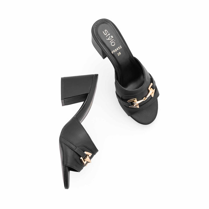 Black Formal Slipper For Women FR8452