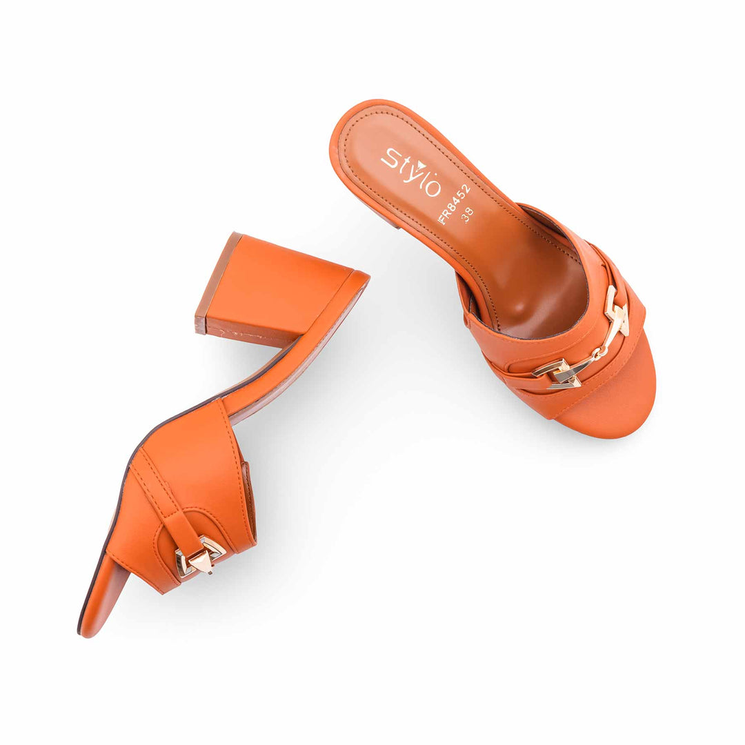 Orange Formal Slipper For Ladies FR8452