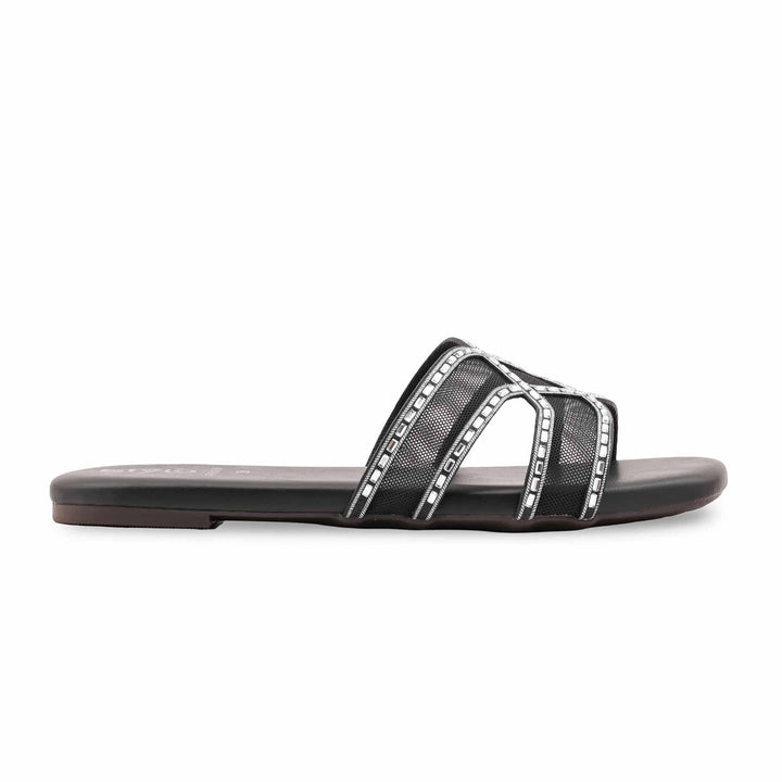 Black Formal Slipper For Ladies FR8458