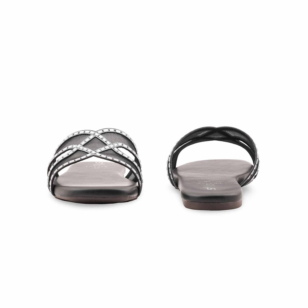 Black Formal Slipper For Ladies FR8458